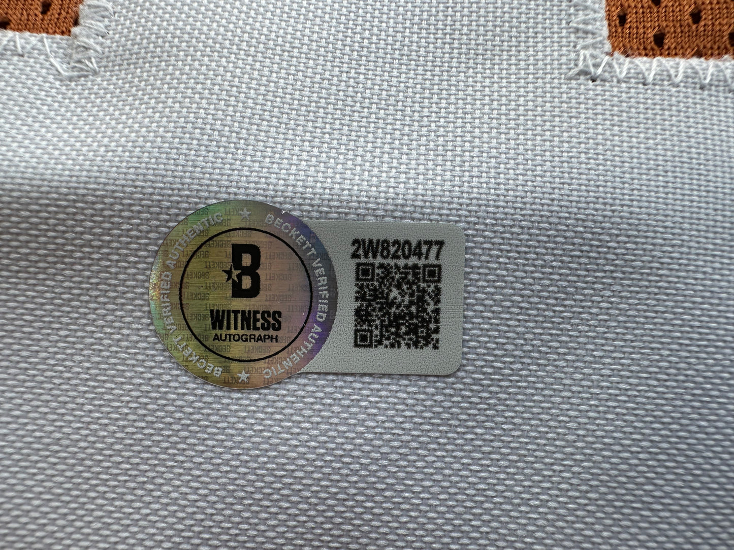 RICKY WILLIAMS SIGNED ORANGE FOOTBALL JERSEY Texas Longhorns Medium BAS COA