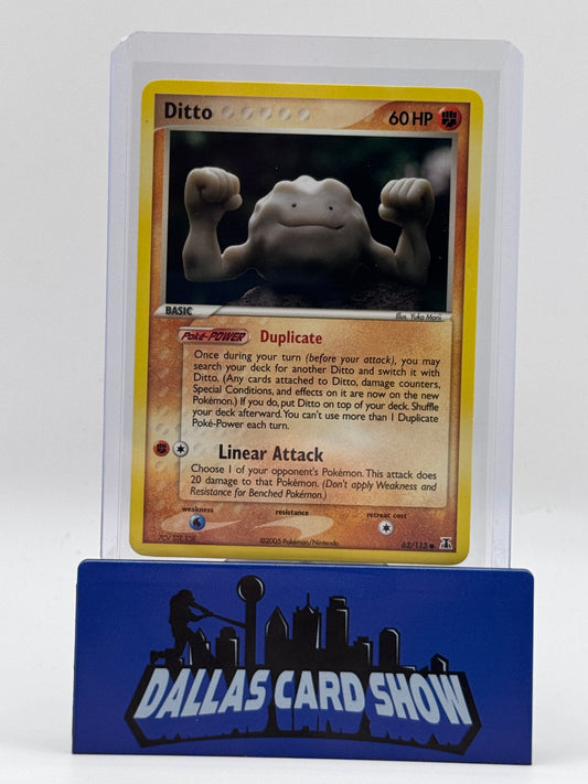 2005 Pokemon - Ditto (Geodude) - 62/113 Delta Species NM