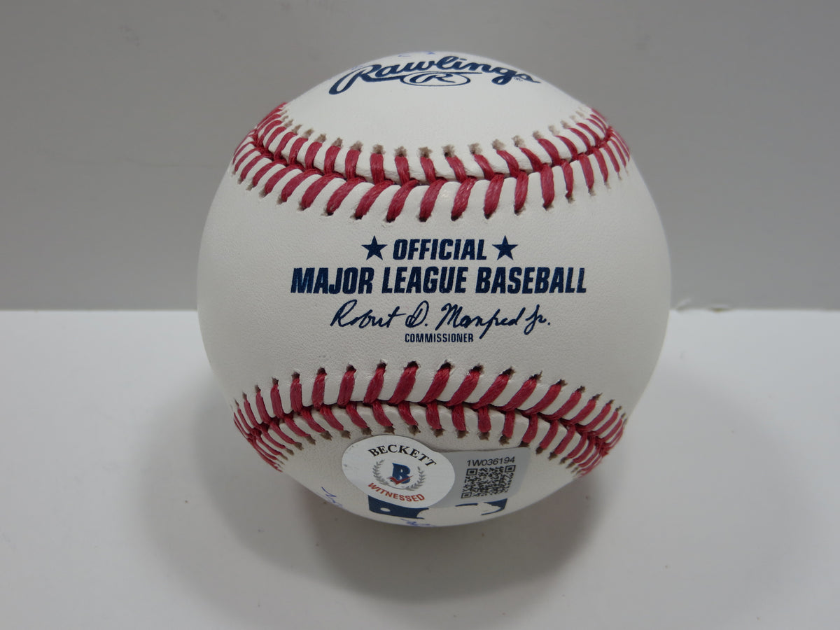 JOSH HAMILTON SIGNED RAWLINGS OML MULTI STATS BASEBALL BAS COA