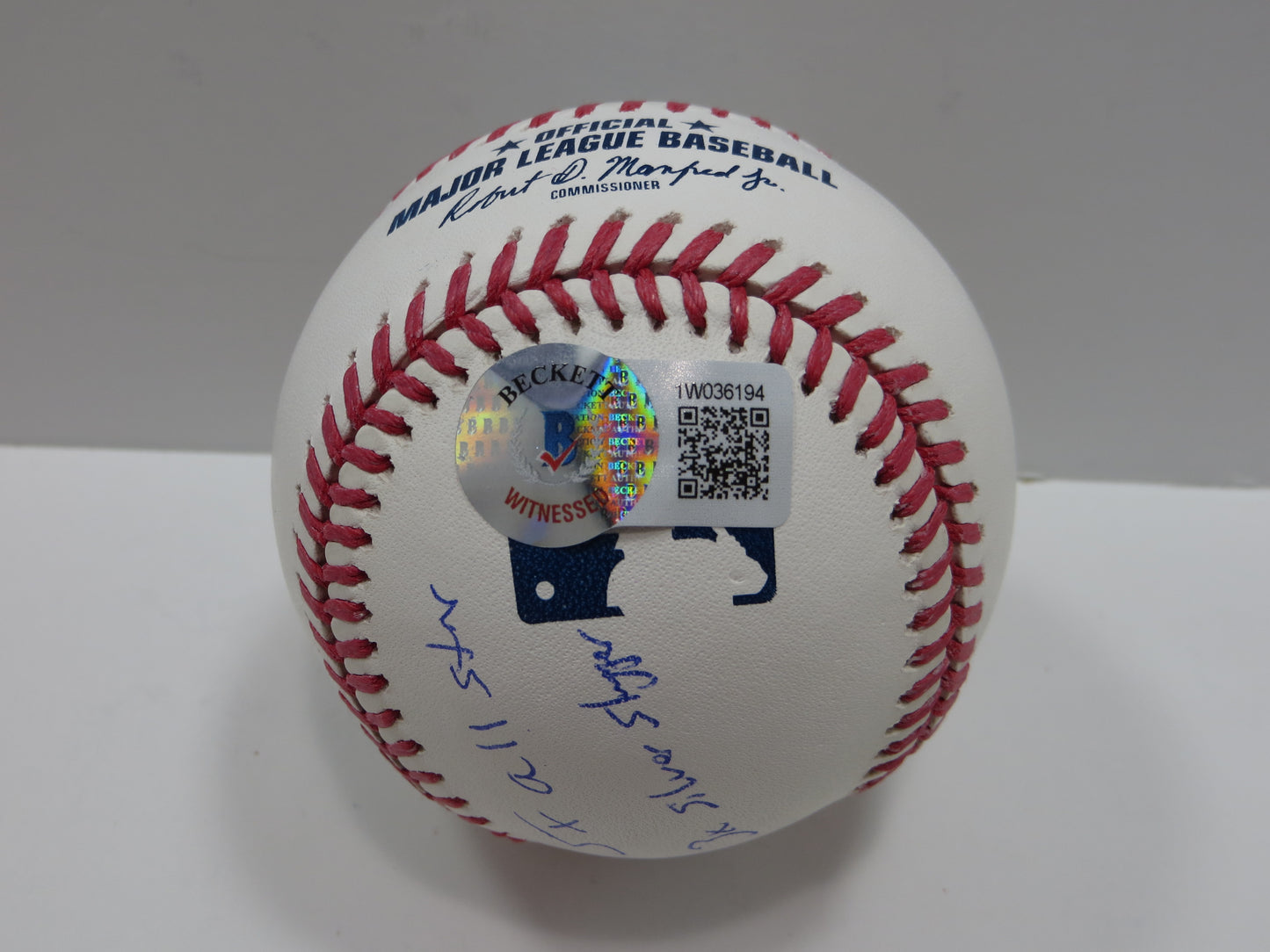 JOSH HAMILTON SIGNED RAWLINGS OML MULTI STATS BASEBALL BAS COA
