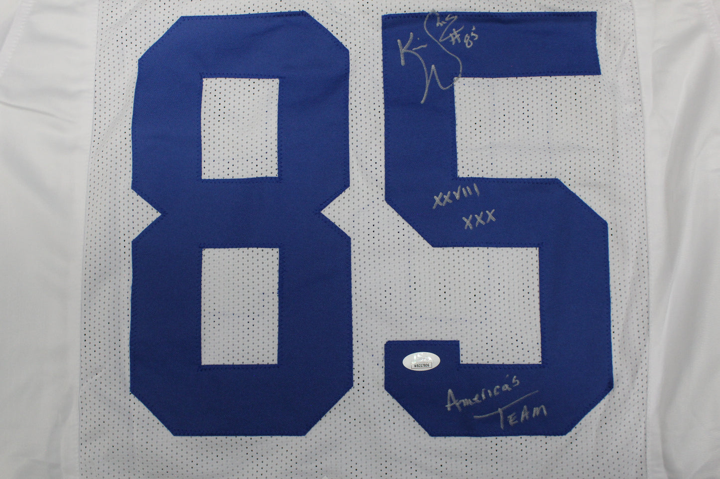 KEVIN WILLIAMS DALLAS COWBOYS SIGNED JERSEY Hurricanes w/INSCs M JSA