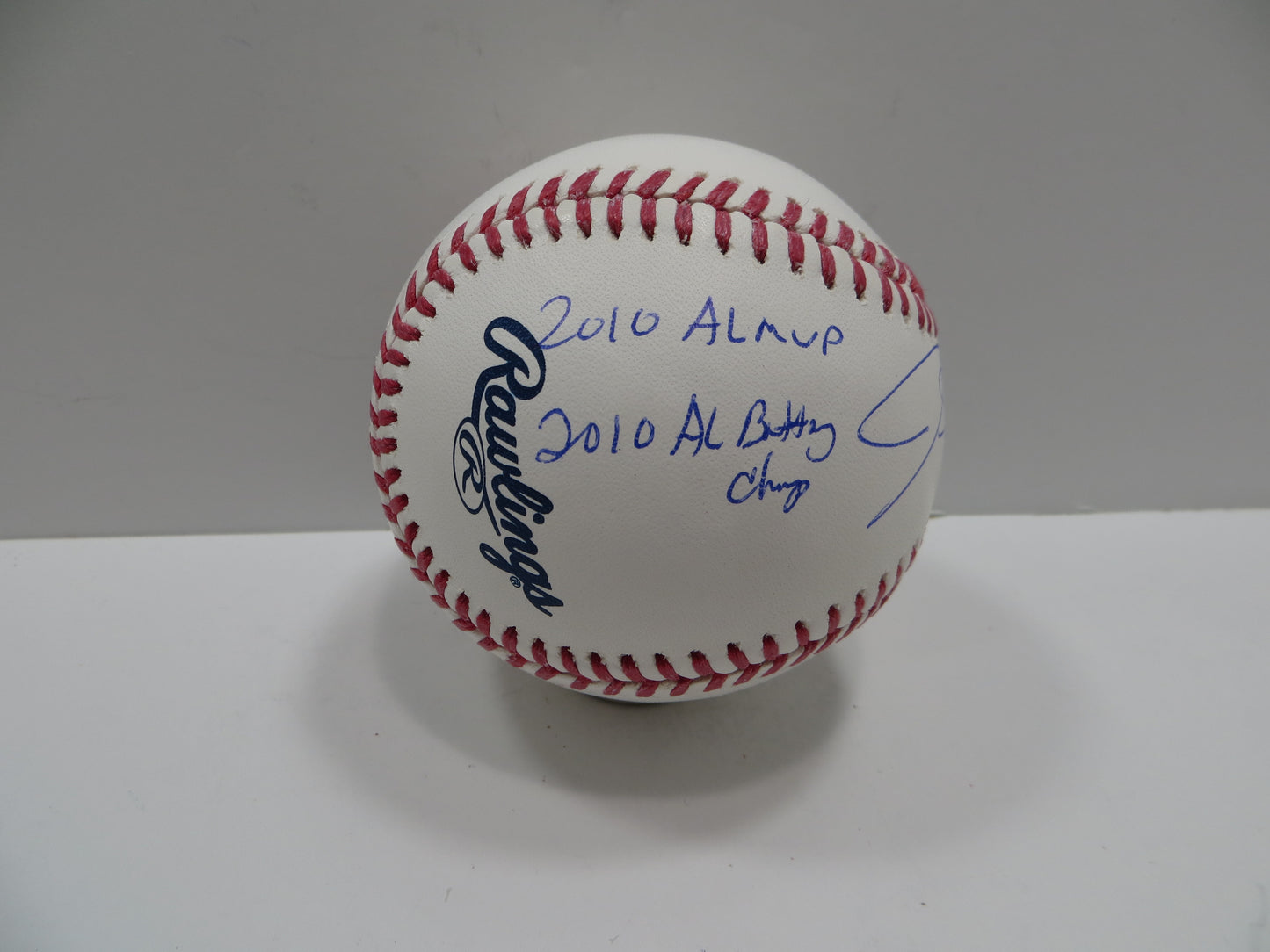 JOSH HAMILTON SIGNED RAWLINGS OML MULTI STATS BASEBALL BAS COA