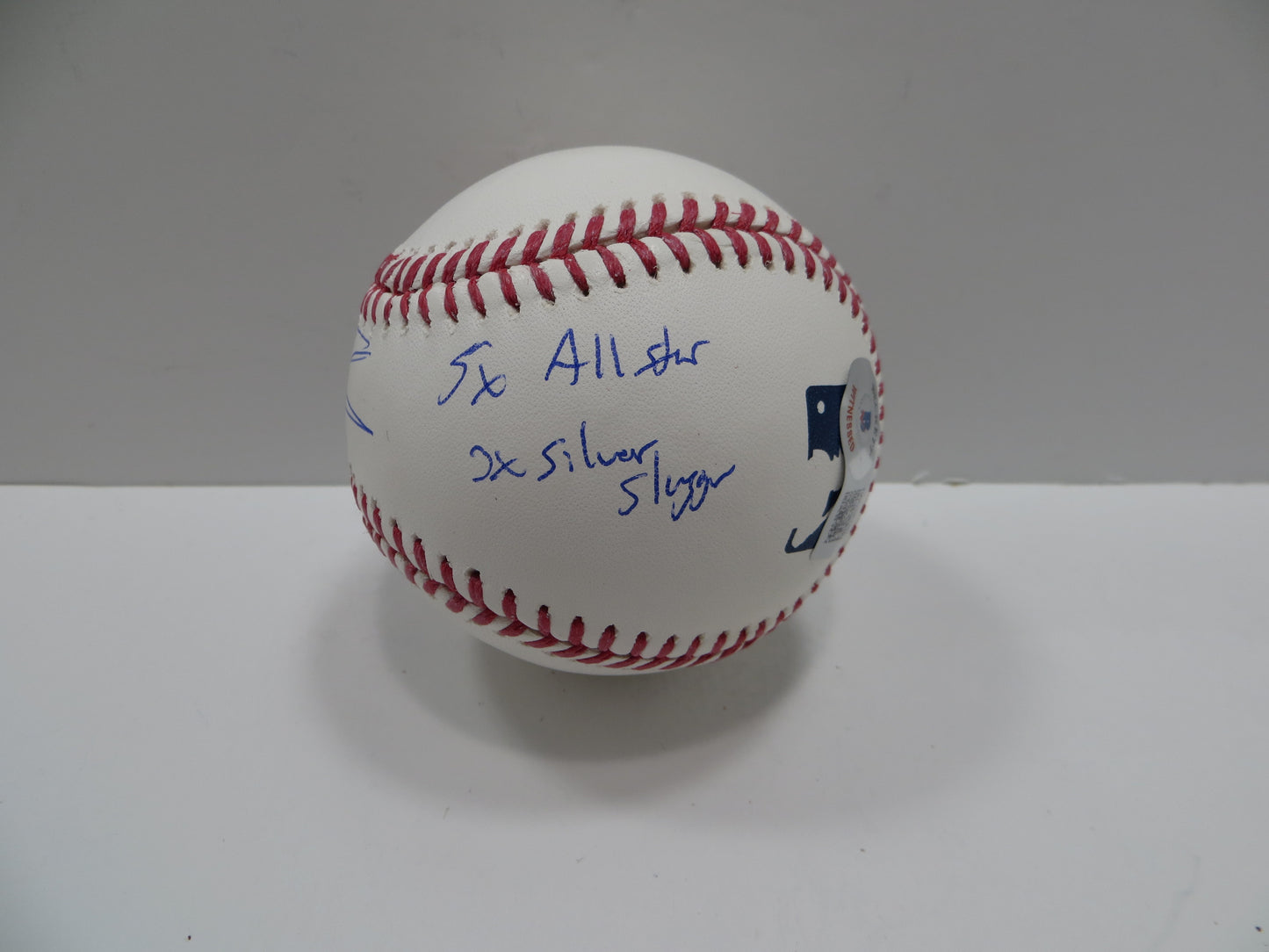 JOSH HAMILTON SIGNED RAWLINGS OML MULTI STATS BASEBALL BAS COA