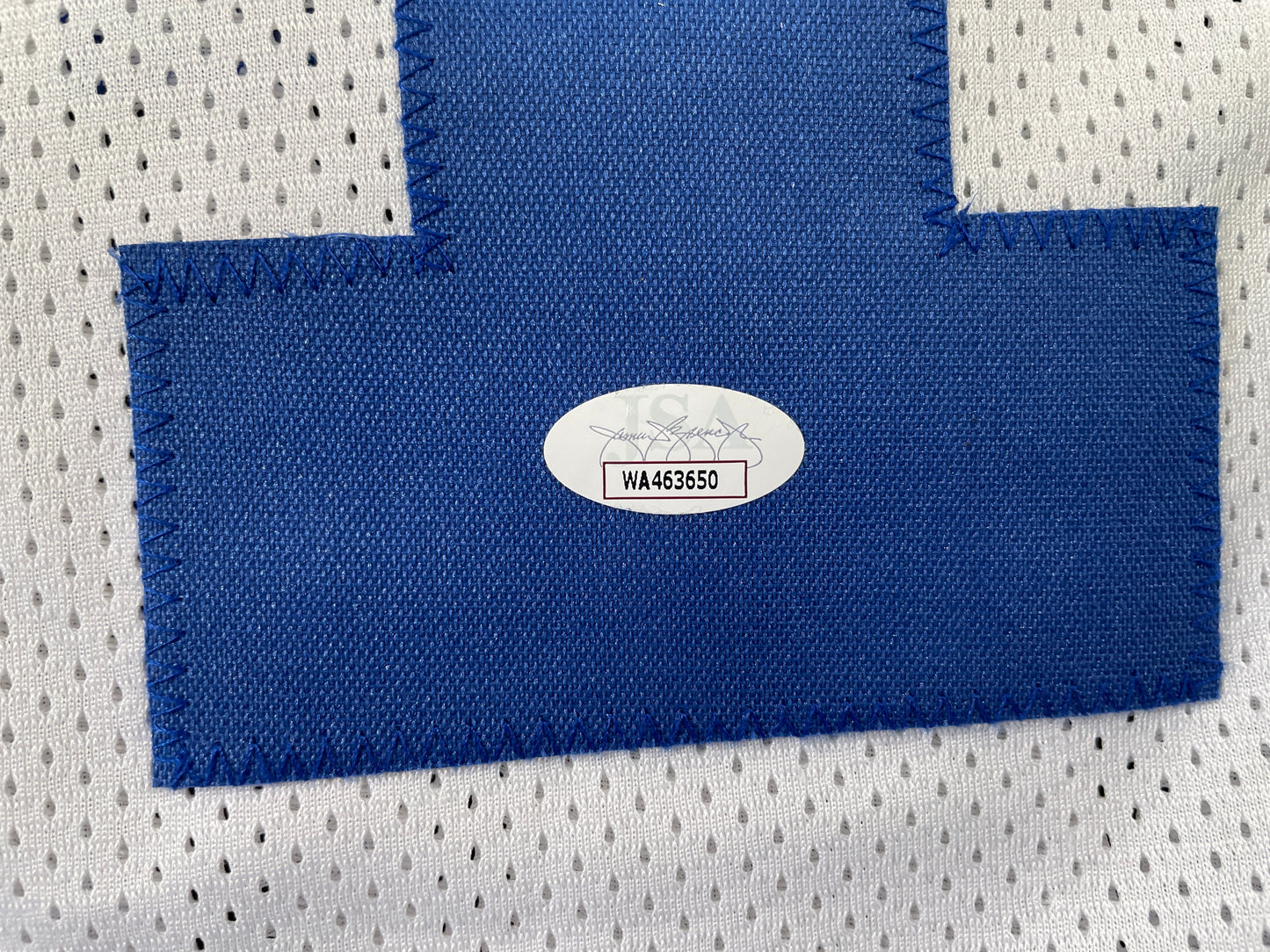 BOB LILLY DALLAS COWBOYS SIGNED HOME JERSEY w/HOF JSA COA
