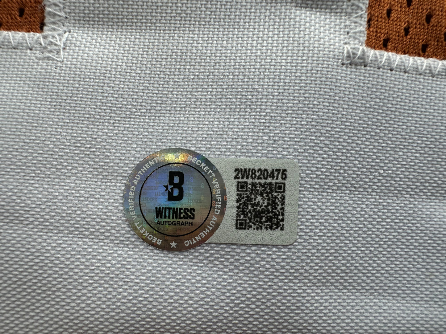 RICKY WILLIAMS SIGNED ORANGE FOOTBALL JERSEY Texas Longhorns Large BAS COA