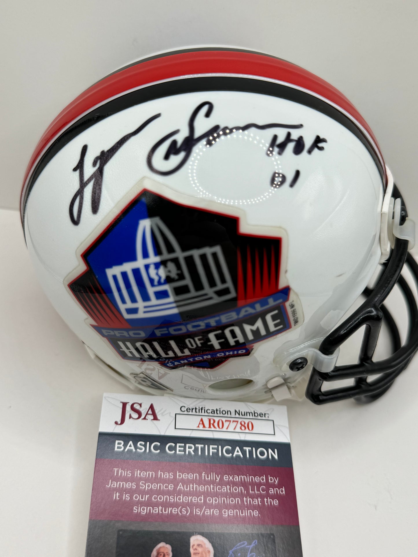 LYNN SWANN PITTSBURGH STEELERS SIGNED NFL HOF Mini Helmet w/HOF01 JSA