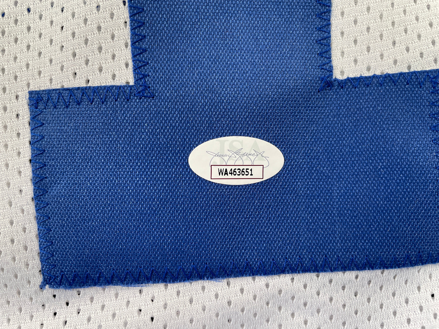 BOB LILLY DALLAS COWBOYS SIGNED HOME JERSEY w/HOF JSA COA