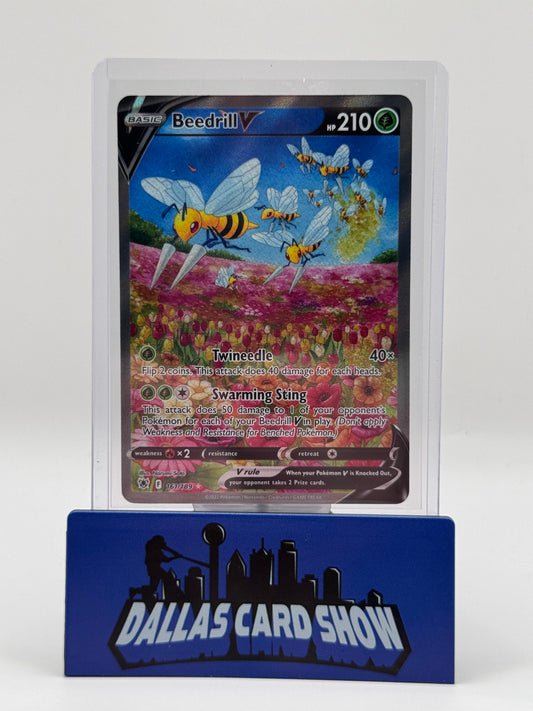 2022 Pokemon - Beedrill V (Alt Art) - 161/189 Astral Radiance NM
