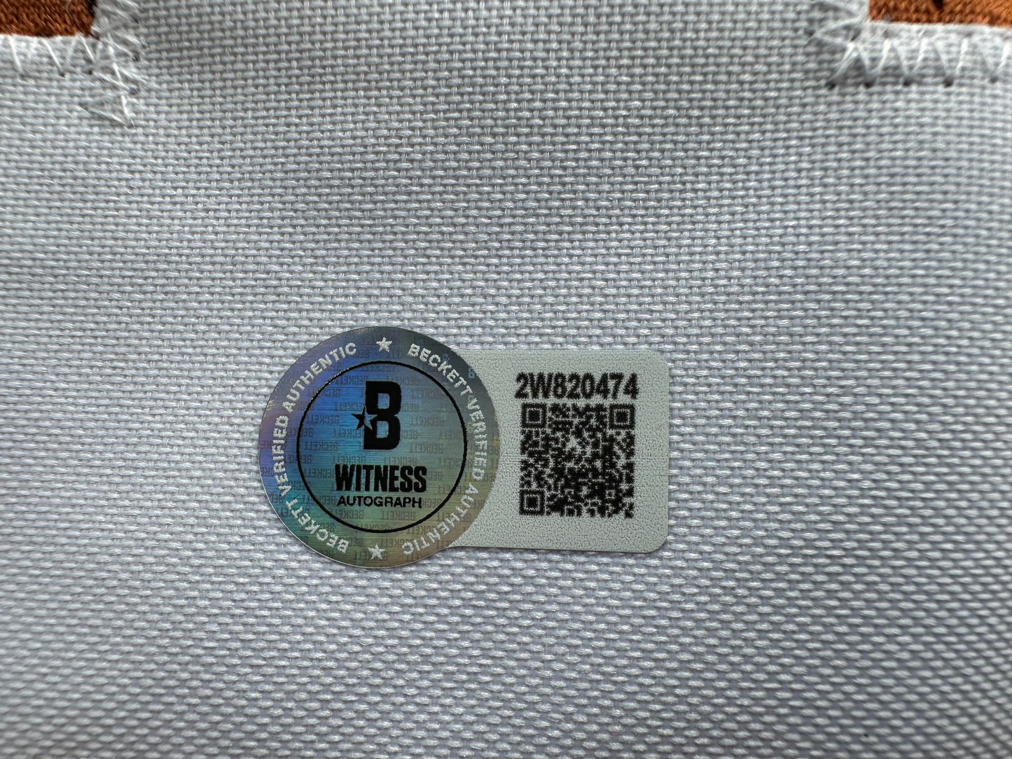 RICKY WILLIAMS SIGNED ORANGE FOOTBALL JERSEY Texas Longhorns Large BAS COA