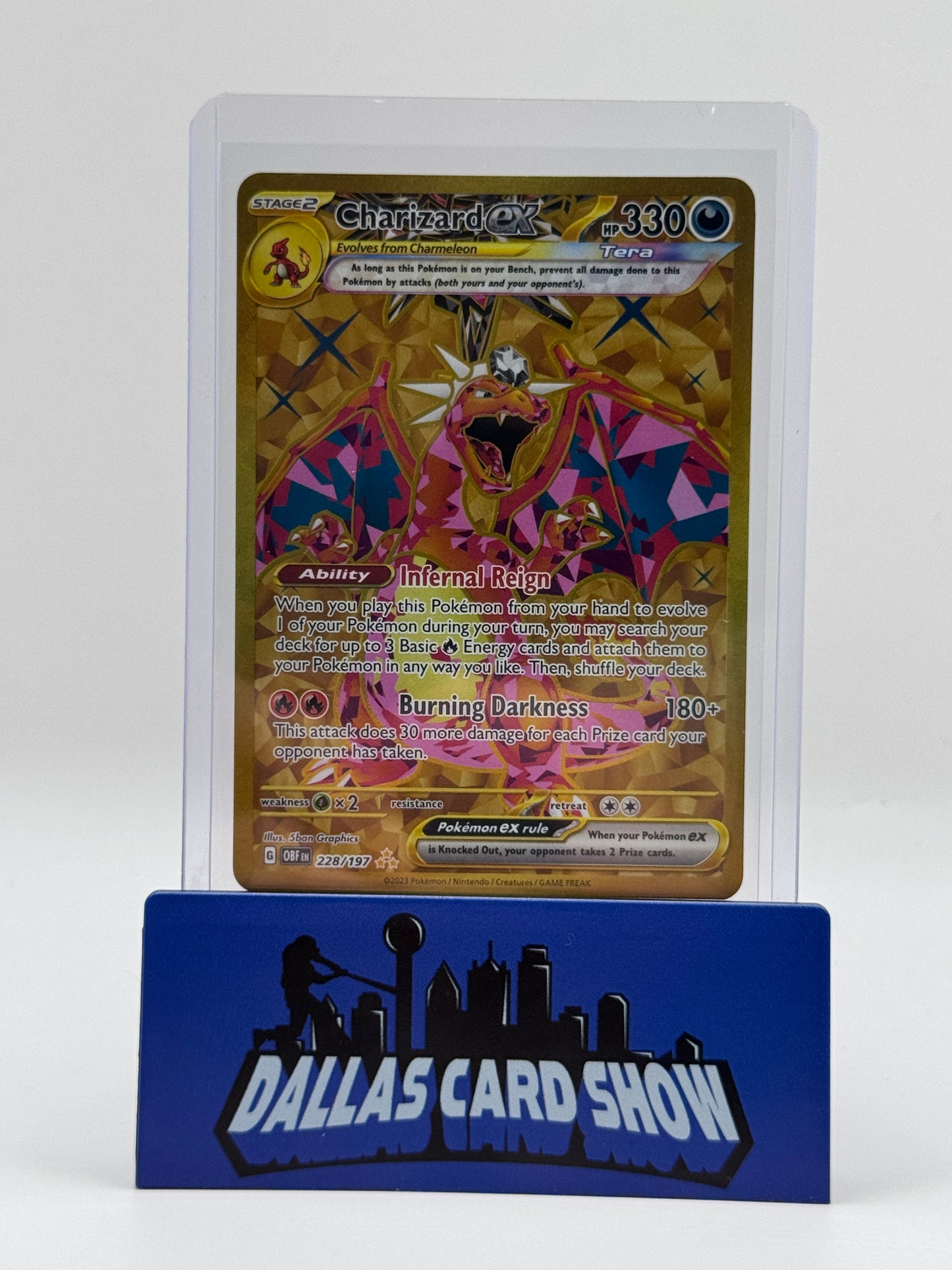 2023 Pokemon - Charizard ex (Secret) - 228/197 Obsidian Flames NM
