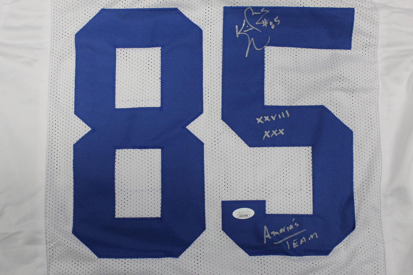 KEVIN WILLIAMS DALLAS COWBOYS SIGNED JERSEY Hurricanes w/INSCs M JSA