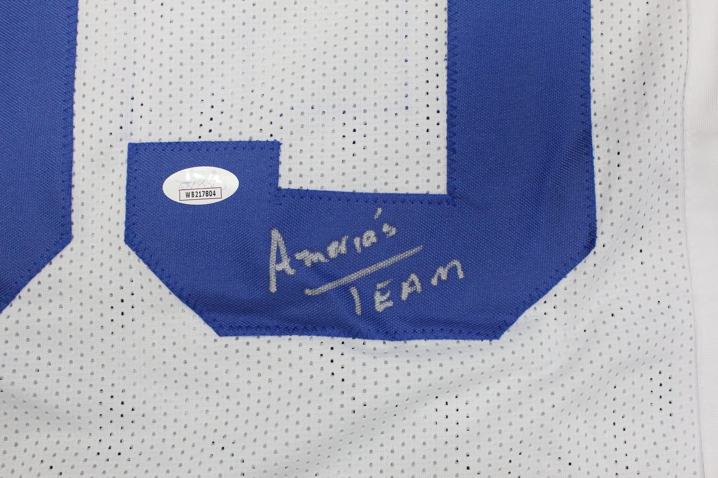 KEVIN WILLIAMS DALLAS COWBOYS SIGNED JERSEY Hurricanes w/INSCs M JSA