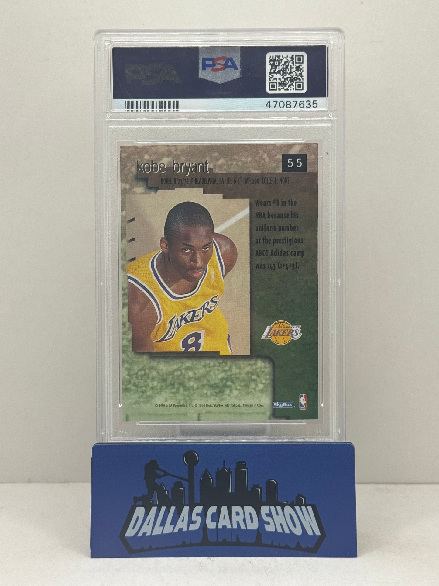1996 Skybox Premium #55 Kobe Bryant Rookie RC PSA 9