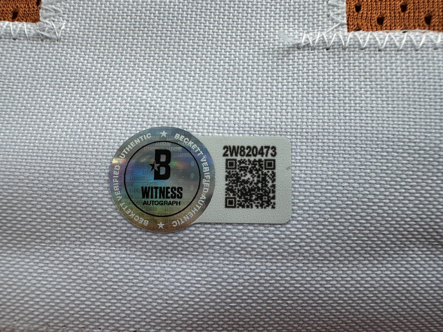 RICKY WILLIAMS SIGNED ORANGE FOOTBALL JERSEY Texas Longhorns Large BAS COA