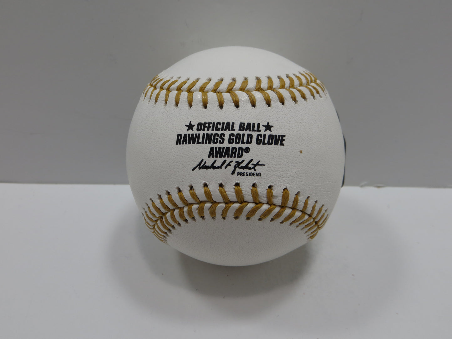 MICHAEL YOUNG SIGNED RAWLINGS GOLD GLOVE BASEBALL TEXAS RANGERS JSA
