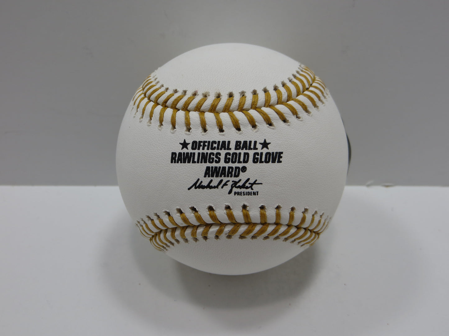 MICHAEL YOUNG SIGNED RAWLINGS GOLD GLOVE BASEBALL TEXAS RANGERS JSA