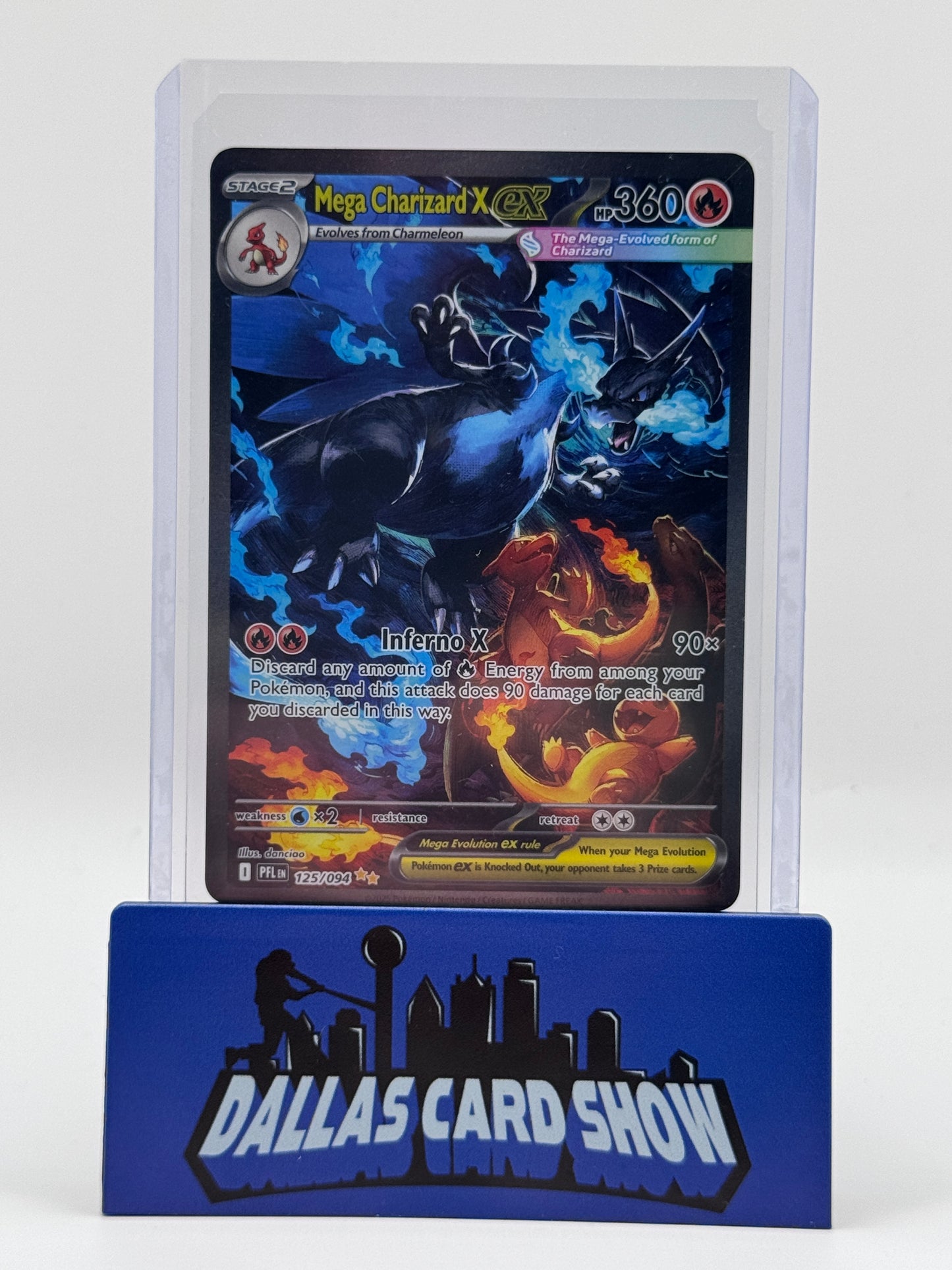2025 Pokemon - Mega Charizard X ex (SIR) - 125/094 Phantasmal Flames NM