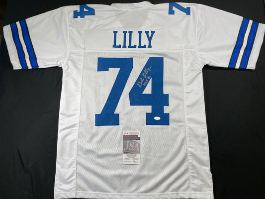 BOB LILLY DALLAS COWBOYS SIGNED HOME JERSEY w/HOF JSA COA
