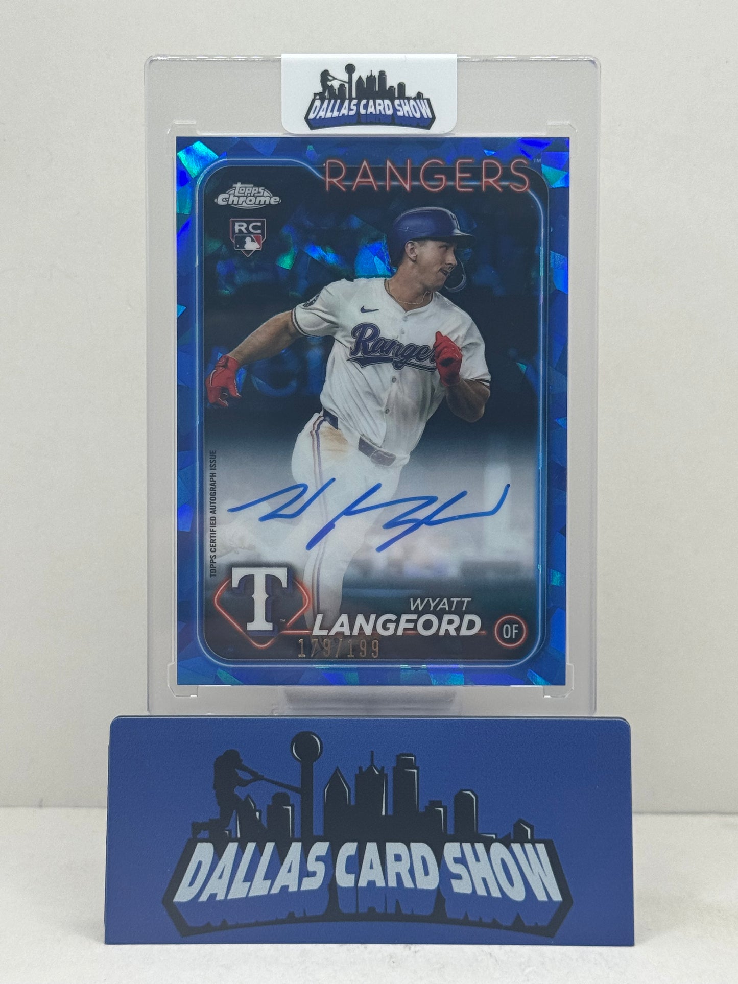 2024 Topps Chrome Update Sapphire #USA-WL Wyatt Langford Rookie Autograph /199