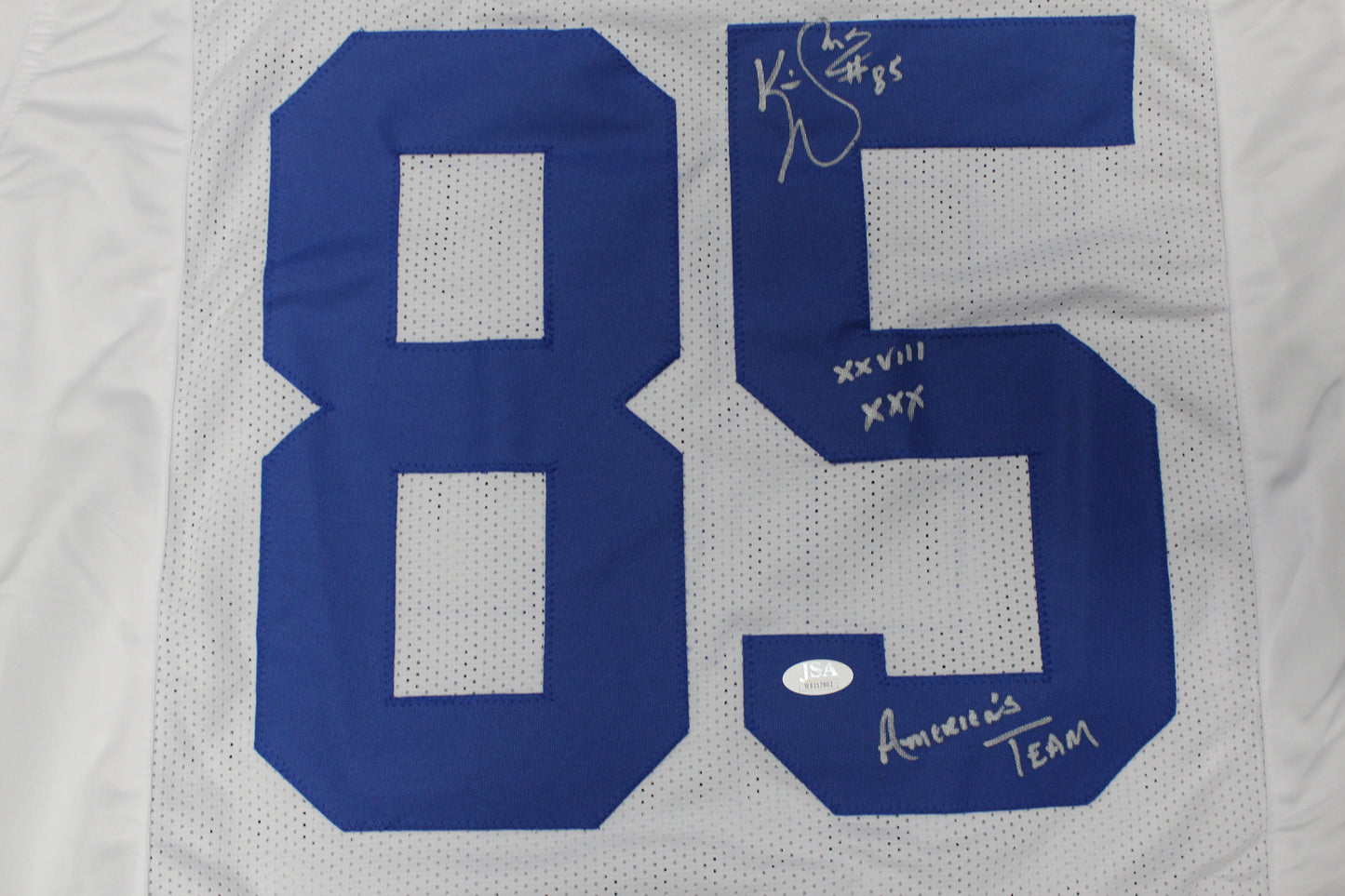 KEVIN WILLIAMS DALLAS COWBOYS SIGNED JERSEY Hurricanes w/INSCs M JSA