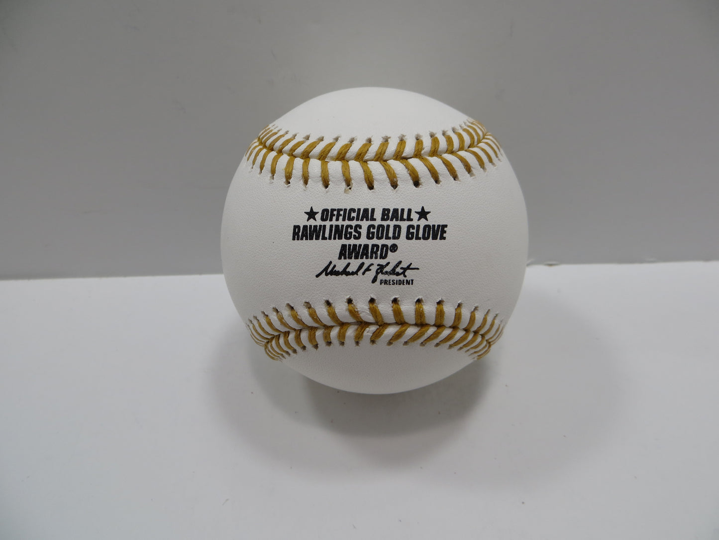 MICHAEL YOUNG SIGNED RAWLINGS GOLD GLOVE BASEBALL TEXAS RANGERS JSA