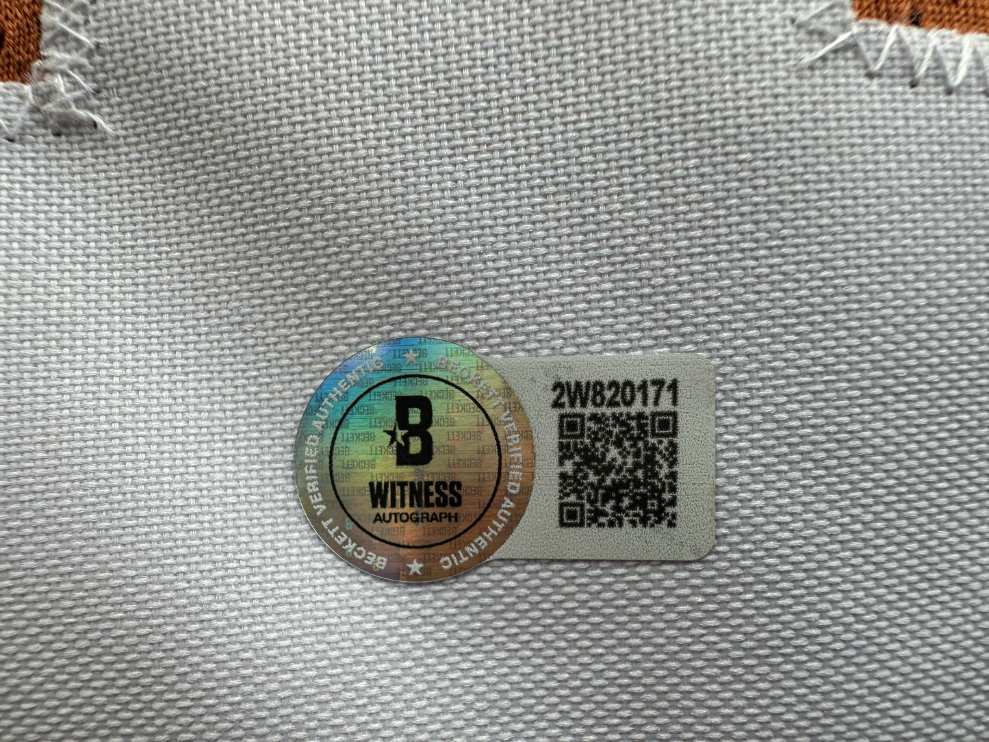 RICKY WILLIAMS SIGNED ORANGE FOOTBALL JERSEY Longhorns w/"Smoke Weed Everyday" BAS