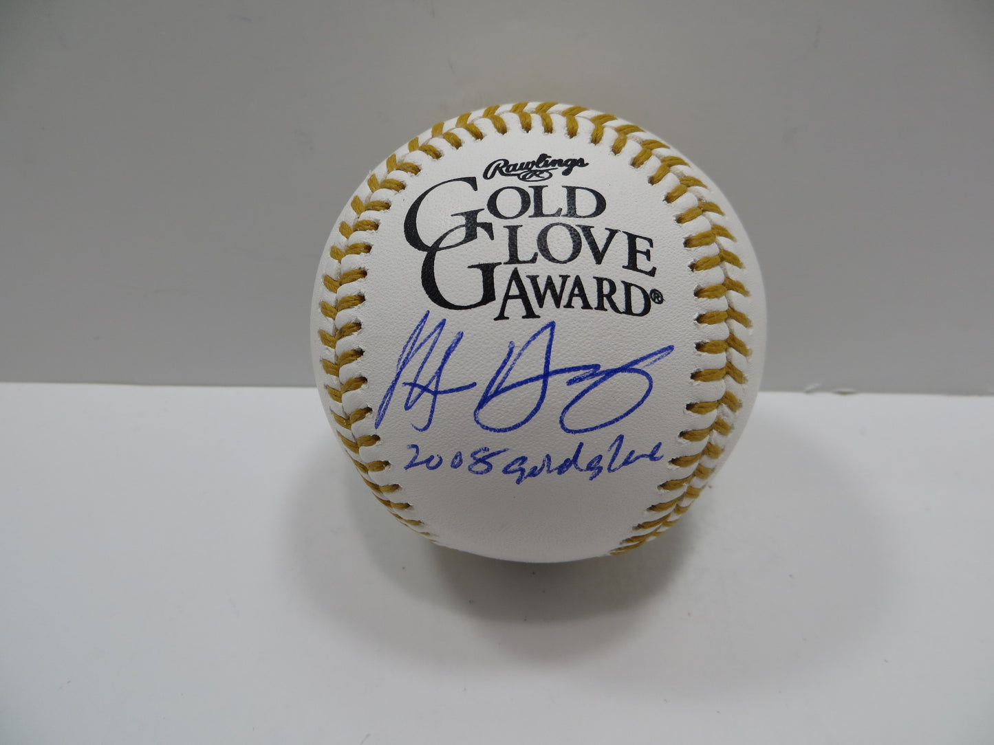 MICHAEL YOUNG SIGNED RAWLINGS GOLD GLOVE BASEBALL TEXAS RANGERS JSA