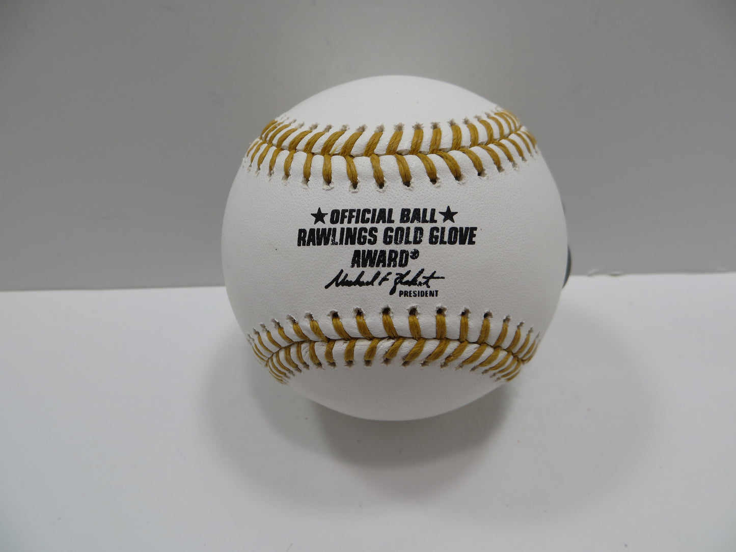 MICHAEL YOUNG SIGNED RAWLINGS GOLD GLOVE BASEBALL TEXAS RANGERS JSA