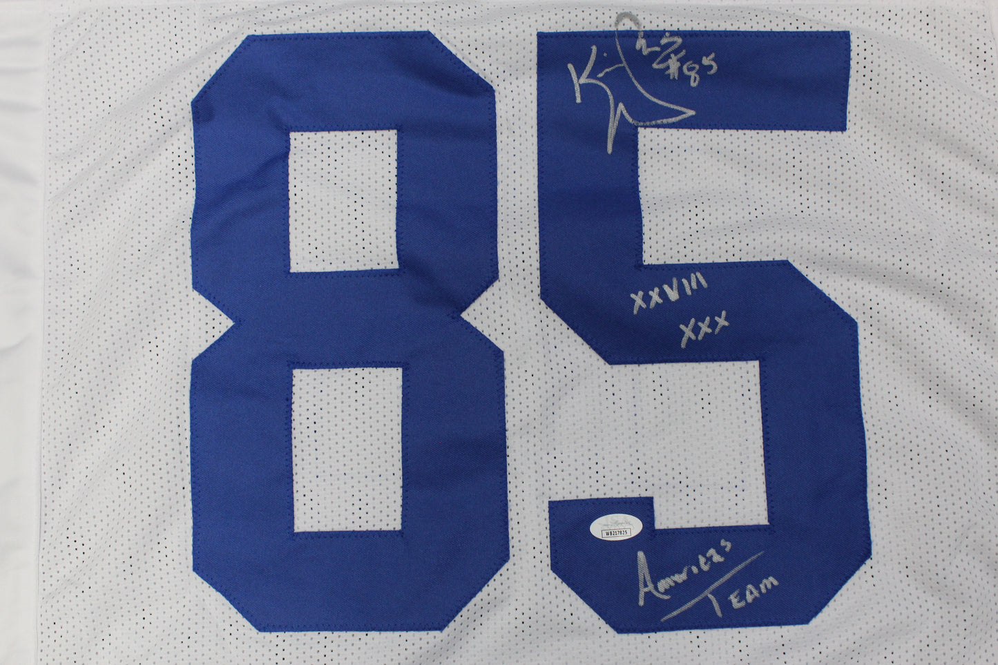 KEVIN WILLIAMS DALLAS COWBOYS SIGNED JERSEY Hurricanes w/INSCs 3XL JSA