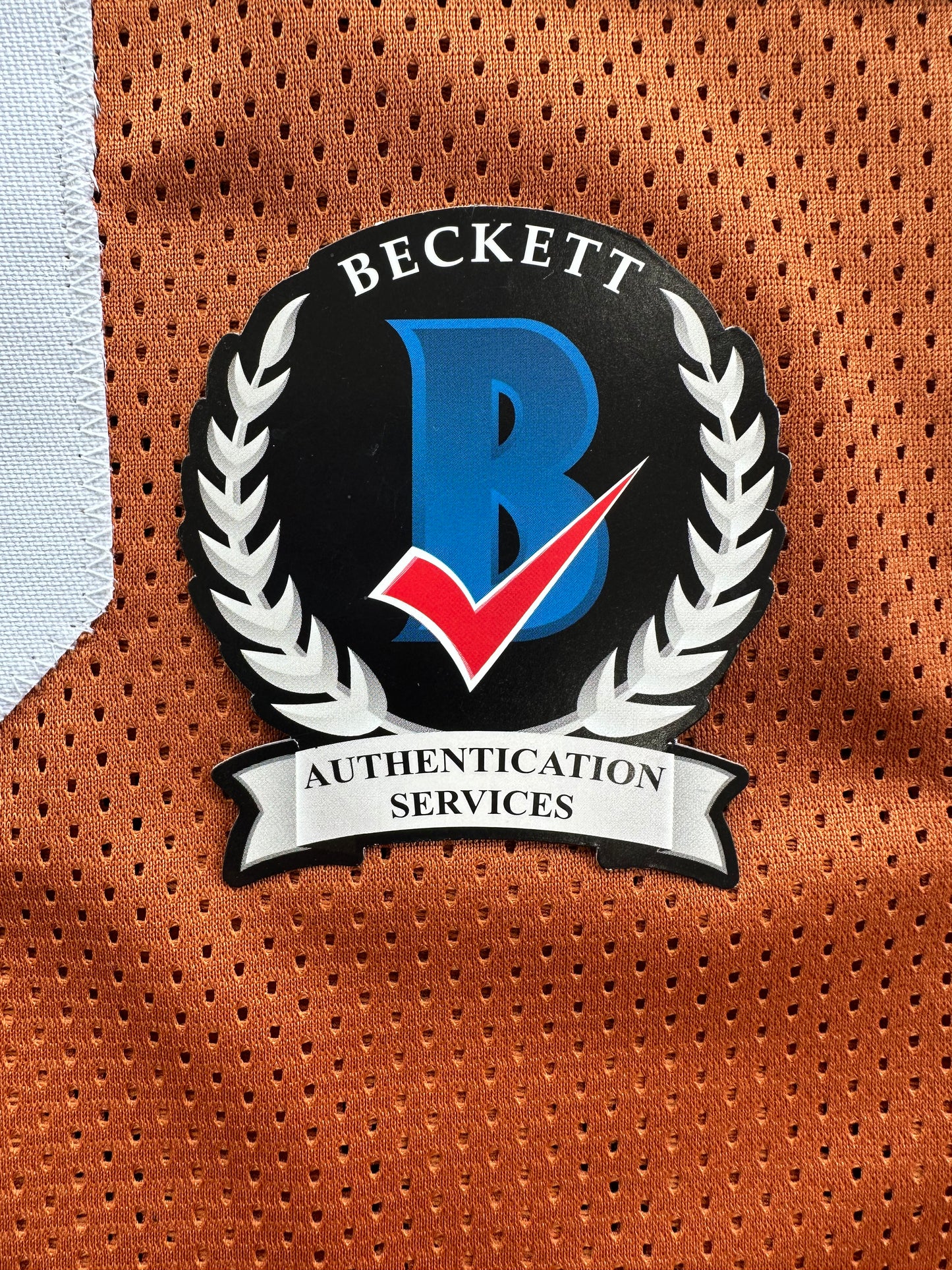 RICKY WILLIAMS SIGNED ORANGE FOOTBALL JERSEY Longhorns w/"Smoke Weed Everyday" BAS