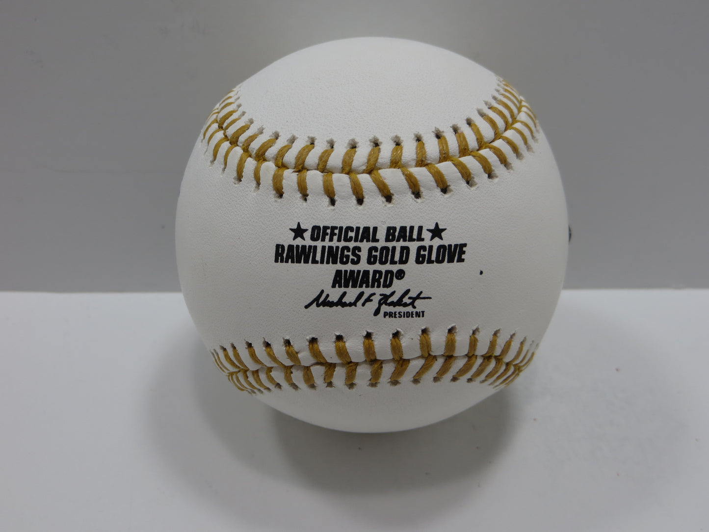 MICHAEL YOUNG SIGNED RAWLINGS GOLD GLOVE BASEBALL TEXAS RANGERS JSA