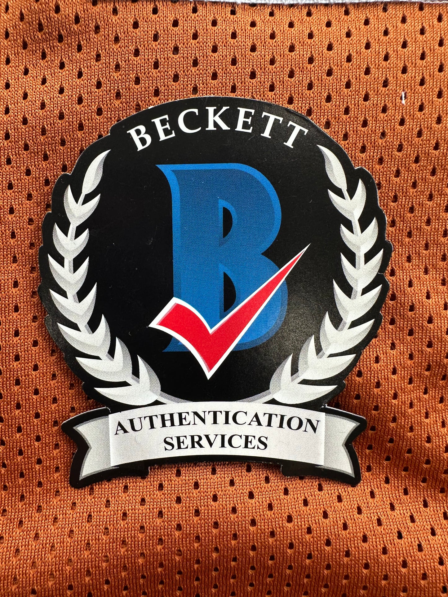 RICKY WILLIAMS SIGNED ORANGE FOOTBALL JERSEY Longhorns w/"Smoke Weed Everyday" BAS