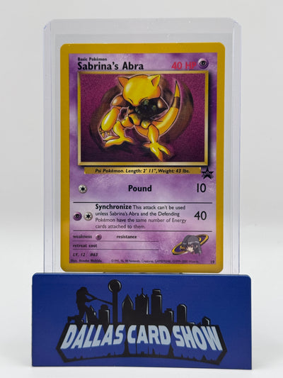 2000 Pokemon - Sabrina's Abra (Promo) - #19 Black Star Promo LP RARE