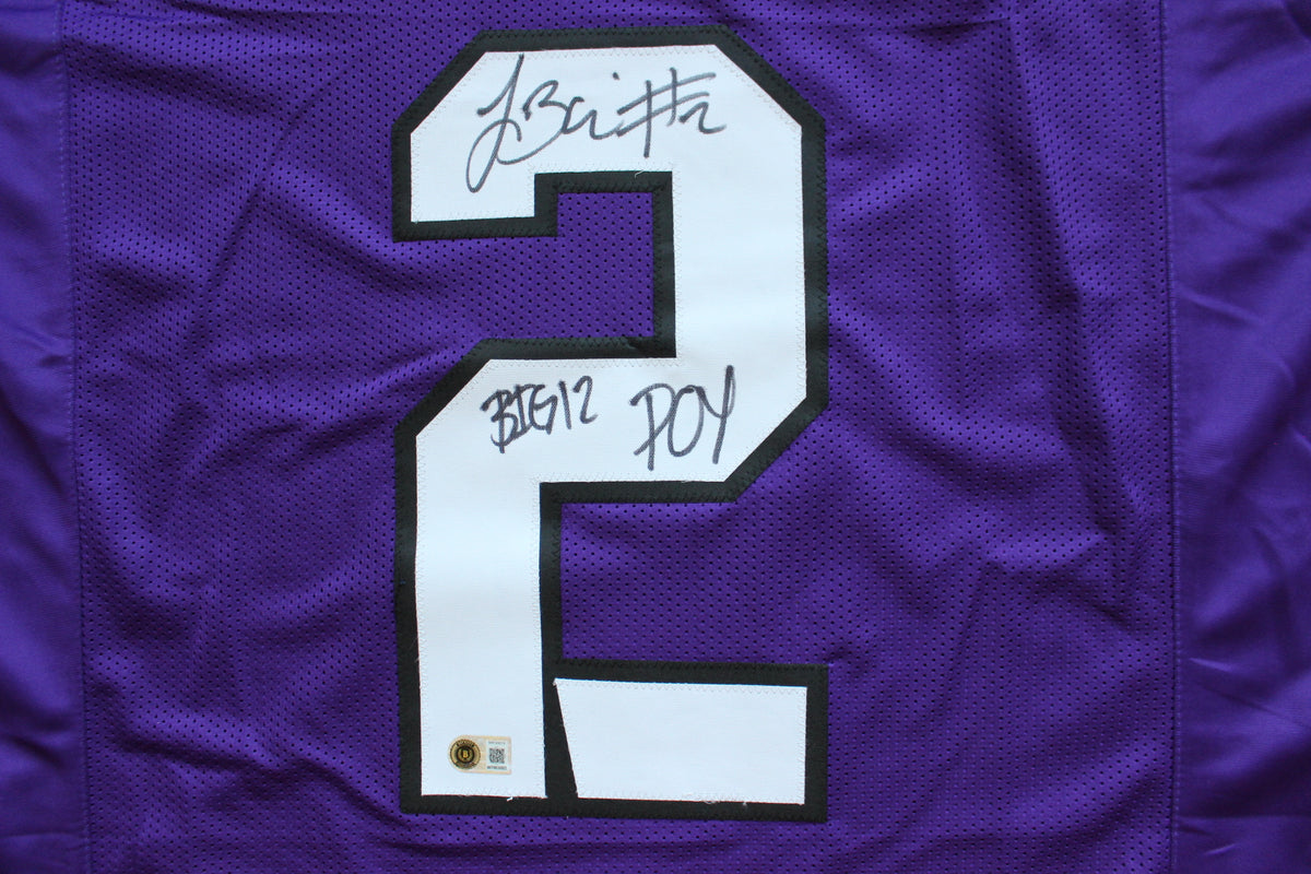 TREVONE BOYKIN TCU HORNED FROGS SIGNED PURPLE JERSEY wBIG12POY BAS