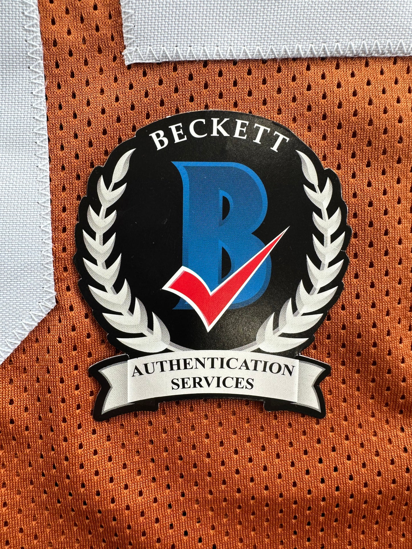 RICKY WILLIAMS SIGNED ORANGE FOOTBALL JERSEY Longhorns w/"Smoke Weed Everyday" BAS