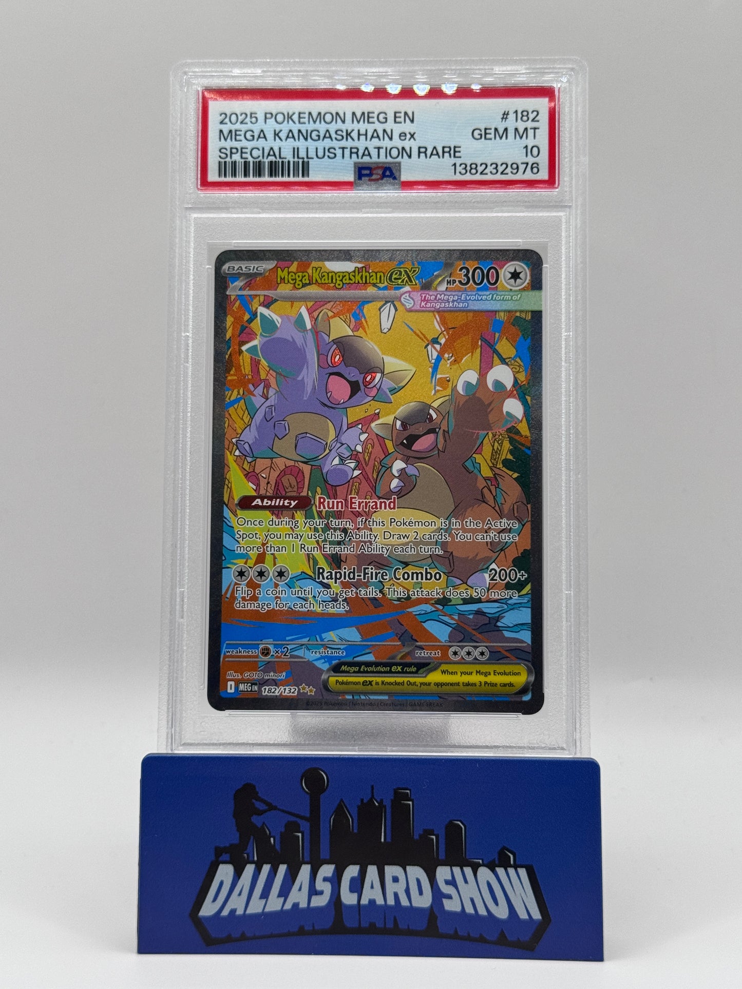 2025 Pokemon - Mega Kangaskhan ex (SIR) - 182/132 Mega Evolution PSA 10