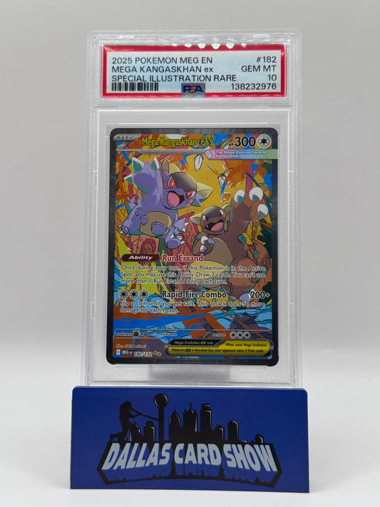 2025 Pokemon - Mega Kangaskhan ex (SIR) - 182/132 Mega Evolution PSA 10