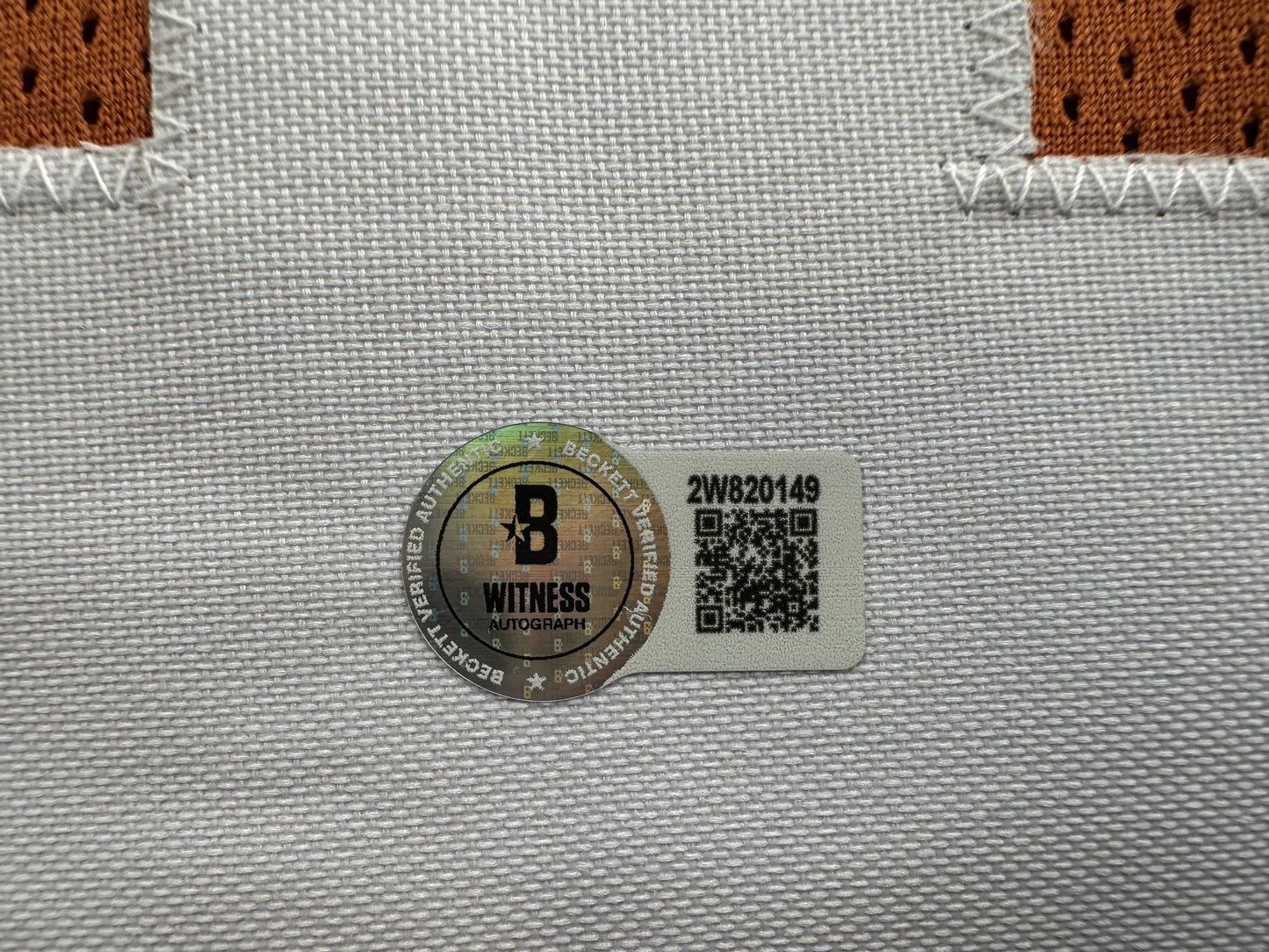 RICKY WILLIAMS SIGNED ORANGE FOOTBALL JERSEY Texas Longhorns w/"98 Heisman"BAS