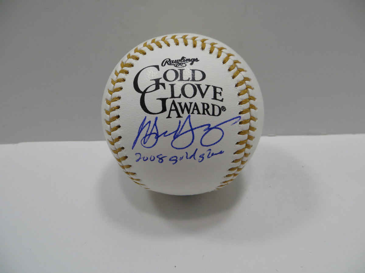 MICHAEL YOUNG SIGNED RAWLINGS GOLD GLOVE BASEBALL TEXAS RANGERS JSA