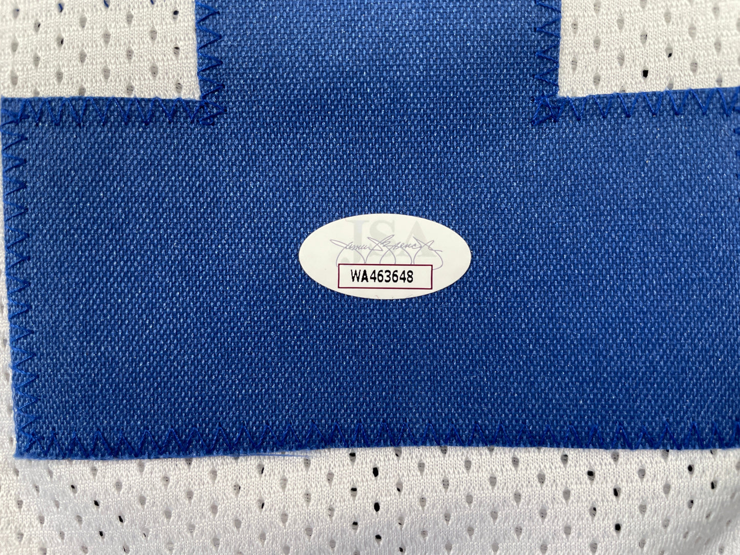 BOB LILLY DALLAS COWBOYS SIGNED HOME JERSEY w/ROH 75 JSA COA