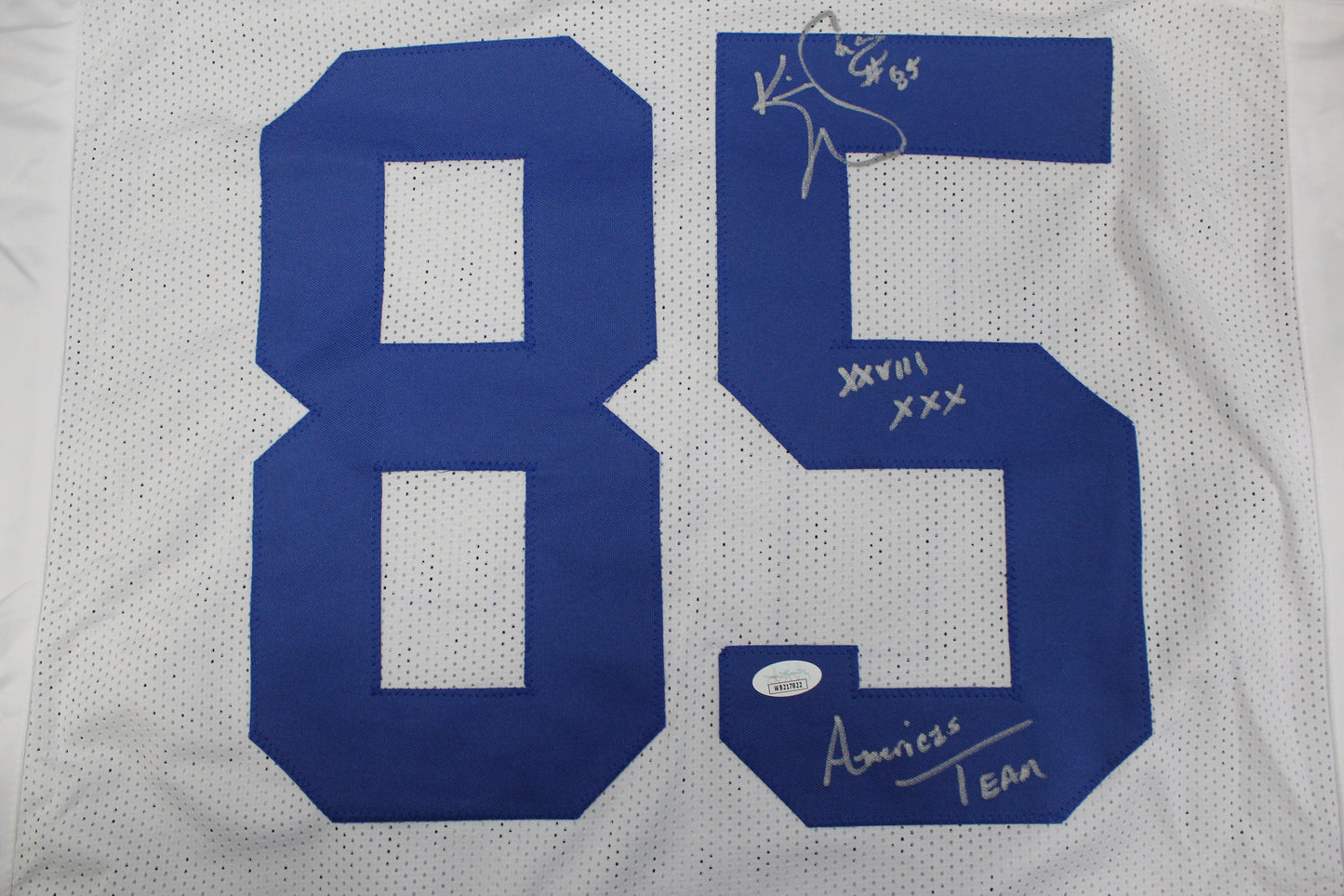 KEVIN WILLIAMS DALLAS COWBOYS SIGNED JERSEY Hurricanes w/INSCs 3XL JSA