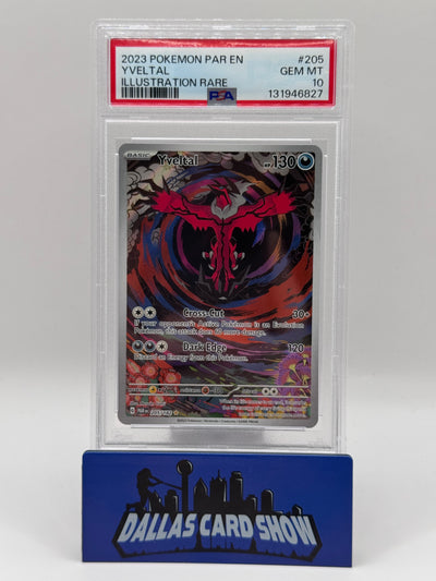 2023 Pokemon - Yveltal (Illustration Rare) - 205/182 Paradox Rift PSA 10