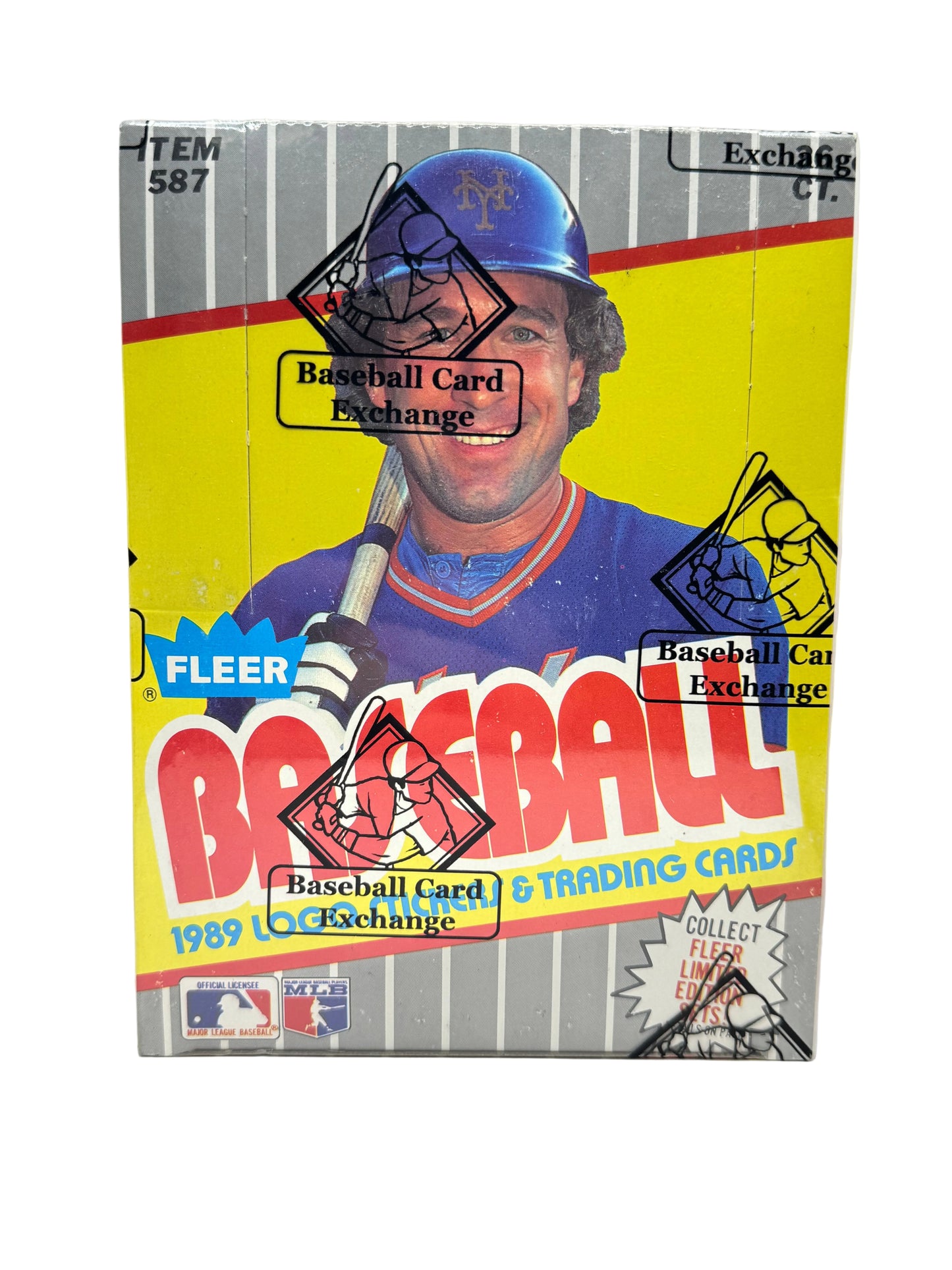 1989 Fleer Baseball Wax Box BBCE FASC Case Code 83402 - Ripken FF Error Box
