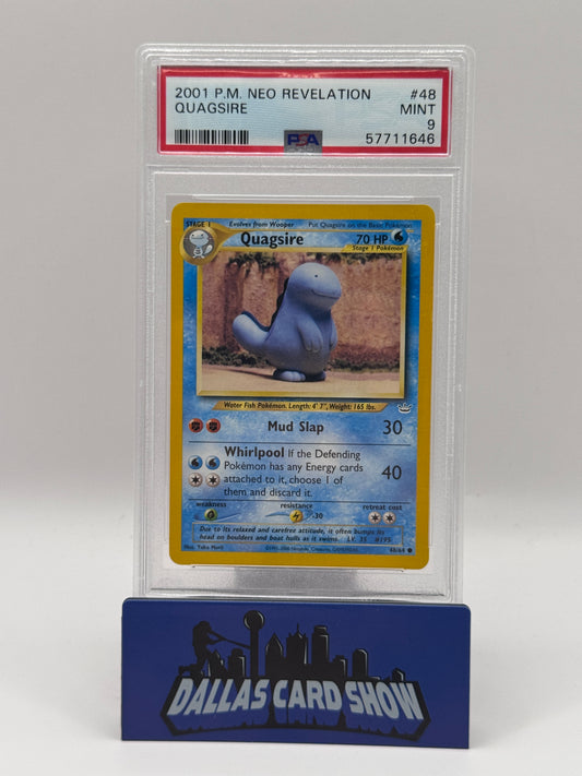 2001 Pokemon - Quagsire (Rare) - 48/64 Neo Revelation PSA 9