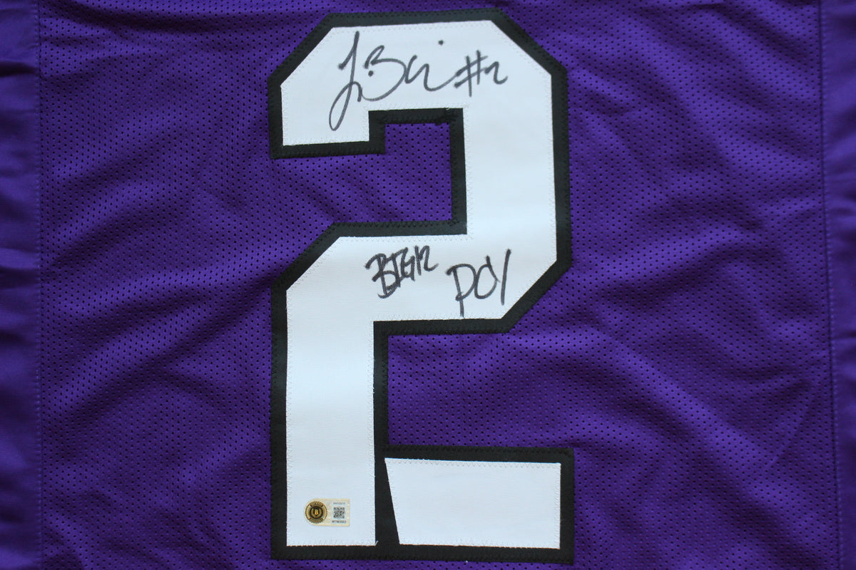 TREVONE BOYKIN TCU HORNED FROGS SIGNED PURPLE JERSEY wBIG12POY BAS