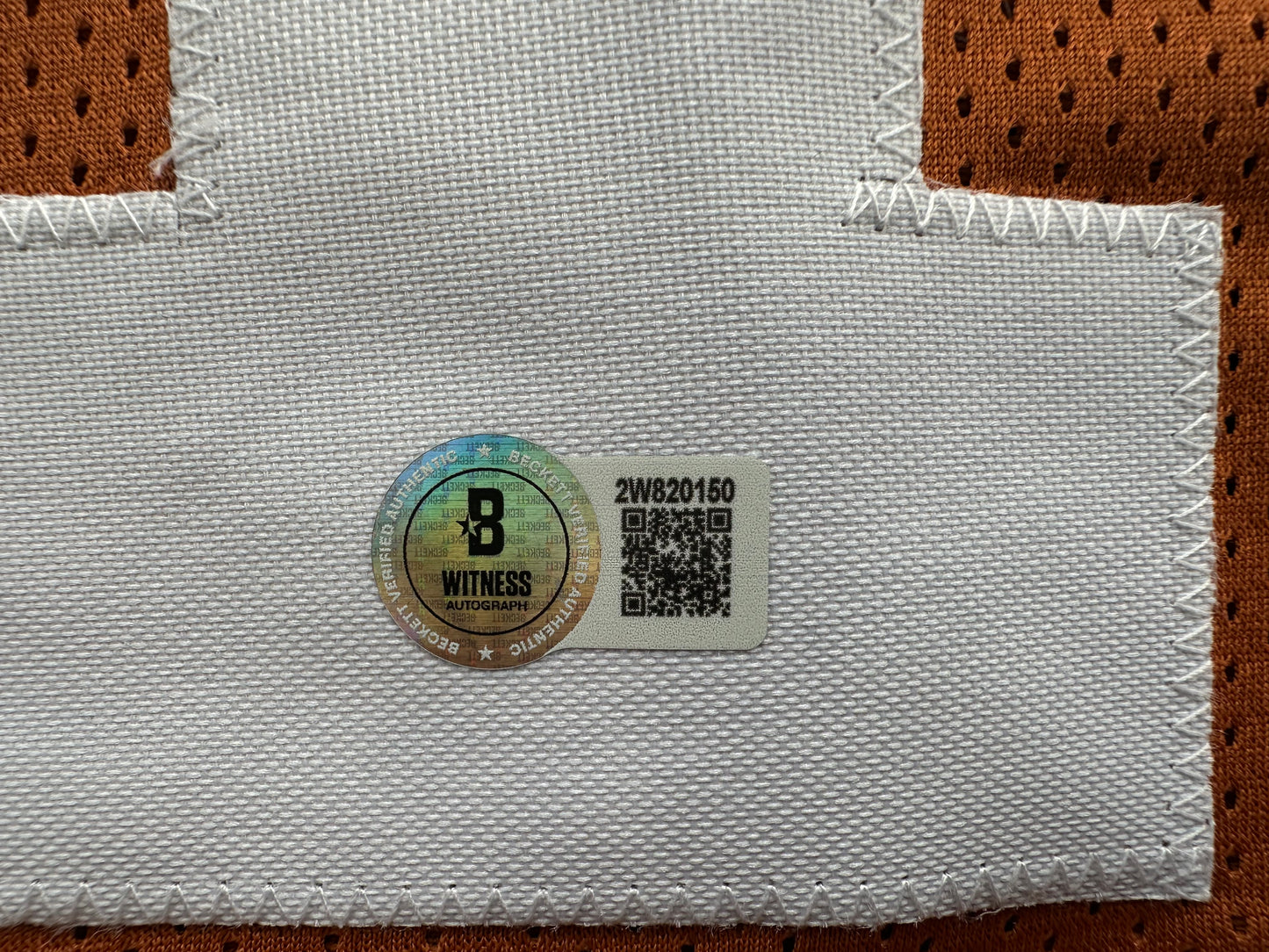 RICKY WILLIAMS SIGNED ORANGE FOOTBALL JERSEY Texas Longhorns w/"98 Heisman"BAS