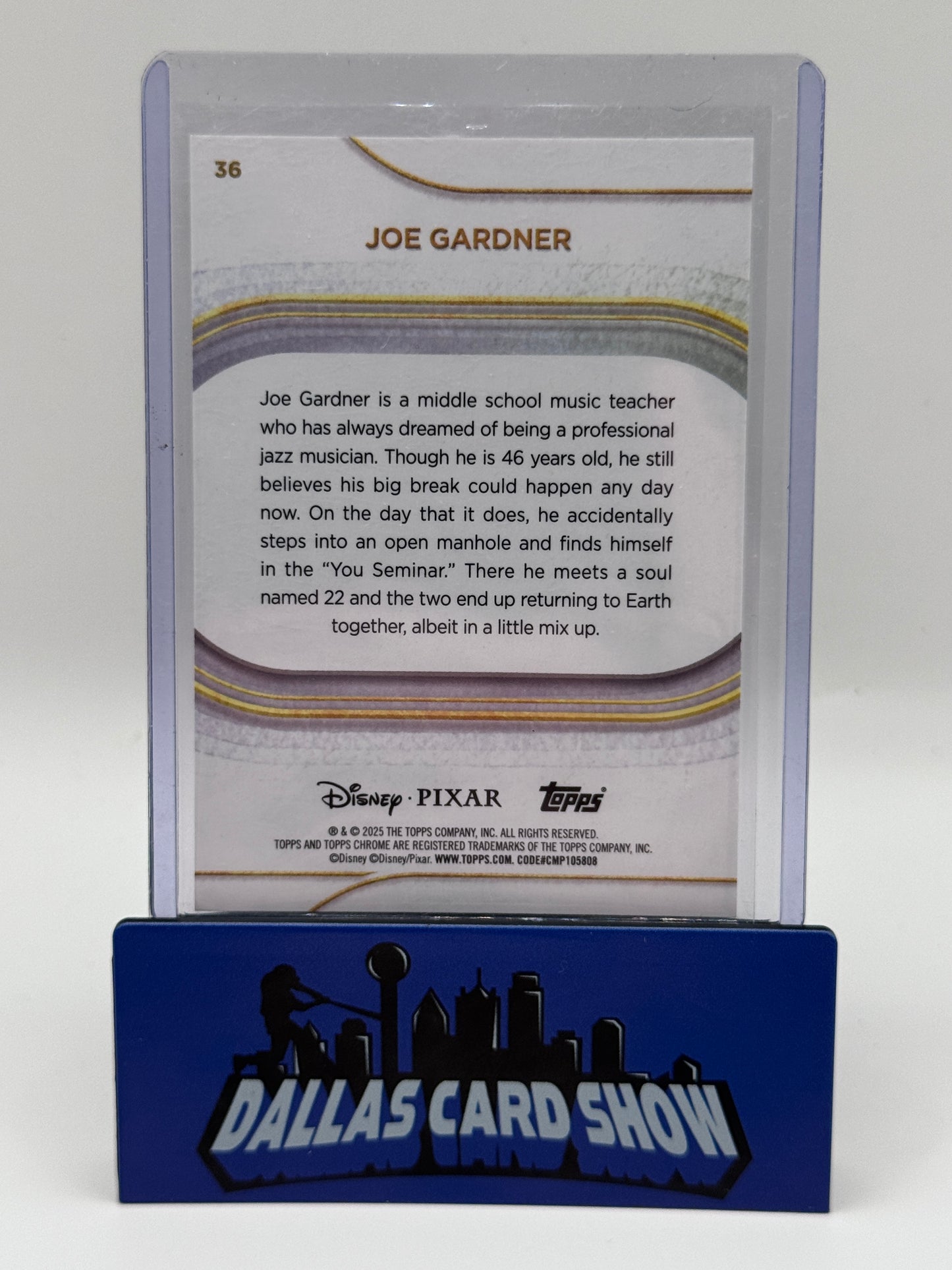 2025 Topps Chrome Disney Joe Gardner (VARIATION) Sandglitter /265