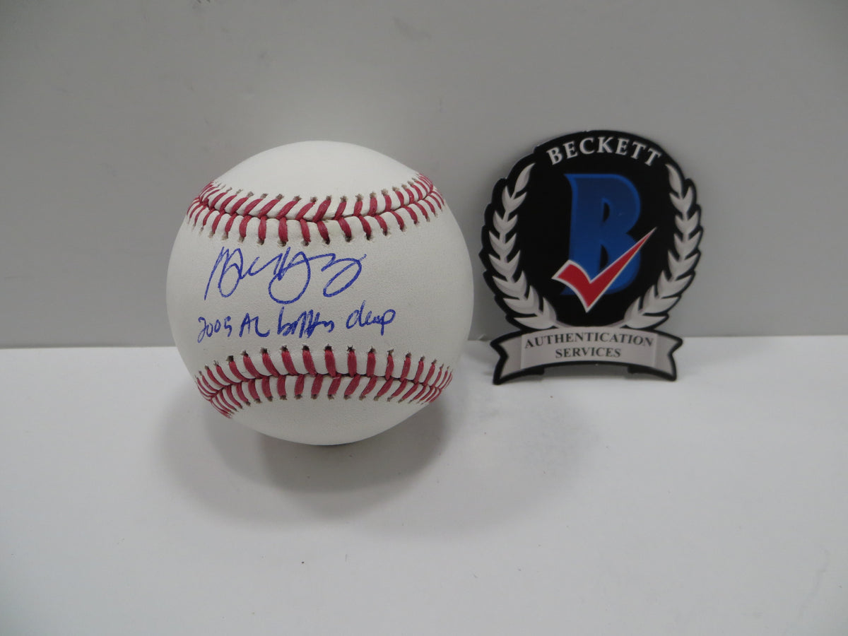MICHAEL YOUNG SIGNED RAWLINGS OML BASEBALL w/INSC TEXAS RANGERS JSA
