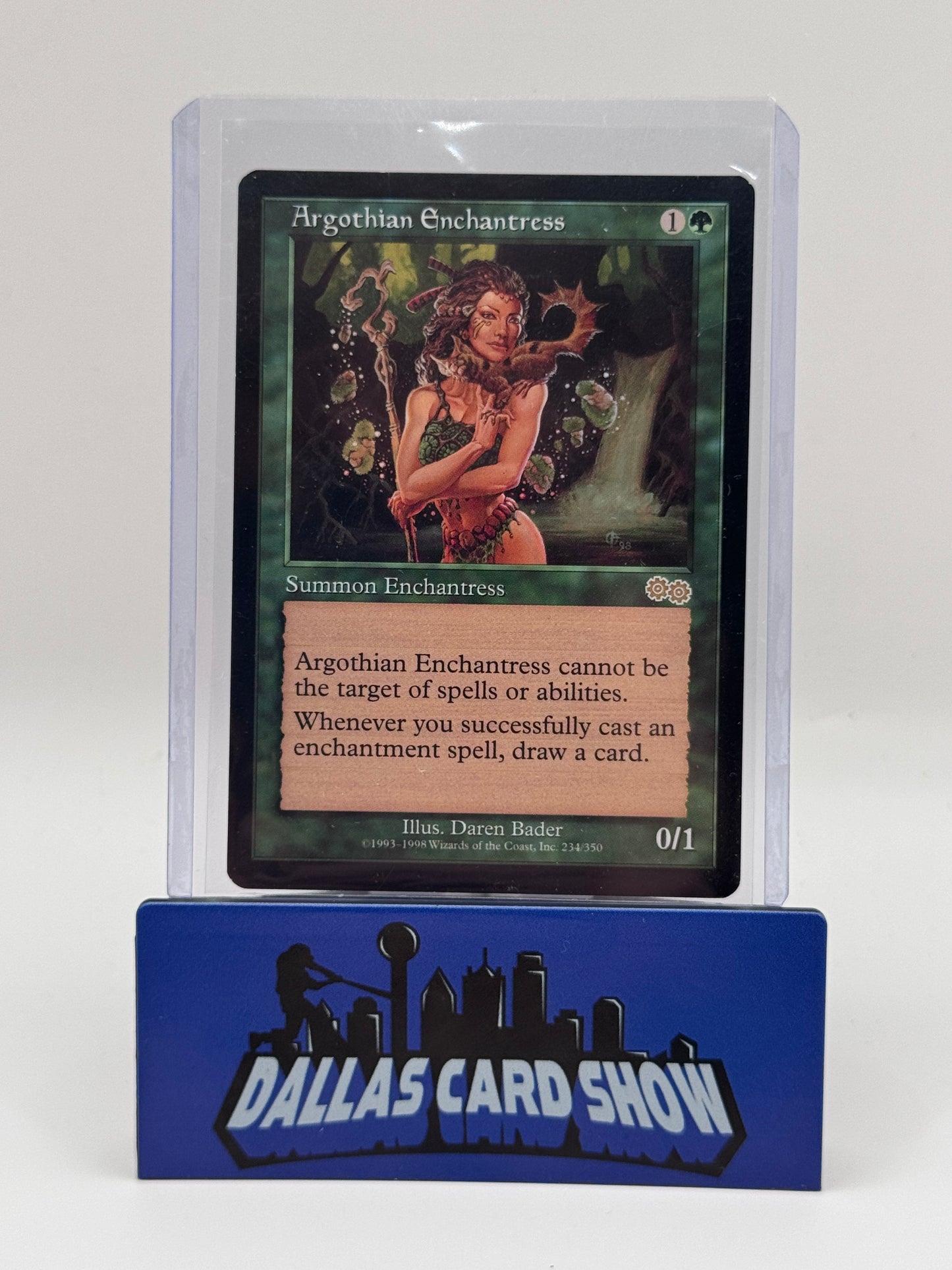 1998 Magic the Gathering - Argothian Enchantress (Rare) - 0/1 Urza's Saga LP