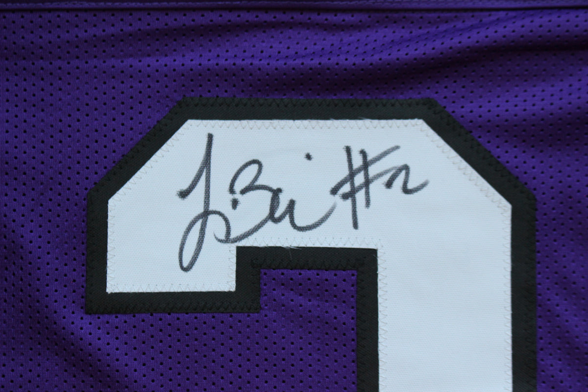 TREVONE BOYKIN TCU HORNED FROGS SIGNED PURPLE JERSEY wBIG12POY BAS